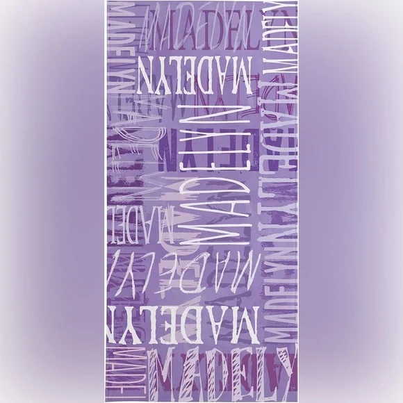 Personalized “Emily” Beach Towel - Picture 4 of 5